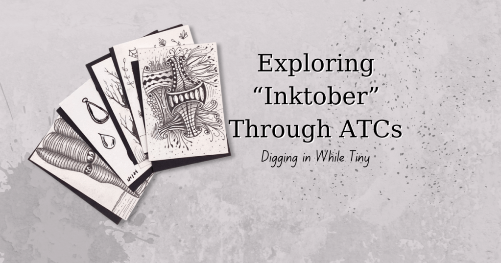 Inktober with ATCs