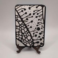 Black and white doodle ATC Black and white doodle ATC