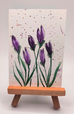 Purple Flowers ATC Purple Flowers ATC