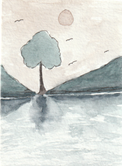 Lakeside Waterolour Lakeside Waterolour